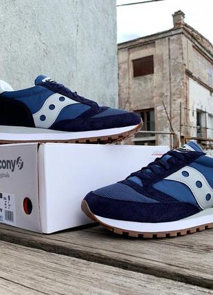 Мужские кроссовки saucony jazz 81 nm 70613-14s navy grey8 фото