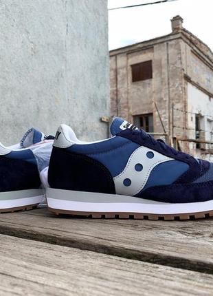 Мужские кроссовки saucony jazz 81 nm 70613-14s navy grey7 фото