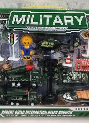 Детский игровой набор " военная спецтехника " фигурки, декорации ( 399-257q ) military
