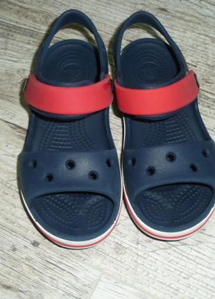 Босоножки, сандалии кроксы crocs размер с 11, стелька по выемке 17,4, вся длина 18,8 см (на 28 разме