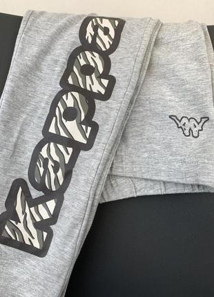 Лосіни kappa оригінал спортивні лосини спортивные лосины большой логотип big logo