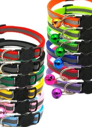 Ошийник для котів та собак ошейник для кошек и собак нашийник для кота та собаки led нашийники світловідбиваючі ошийники з дзвіночком8 фото