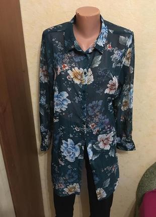 Довга шифонова сорочка-розмір 10/12