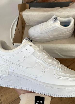 Женские кроссовки nike air force 1 shadow white 36-37-38-39-404 фото