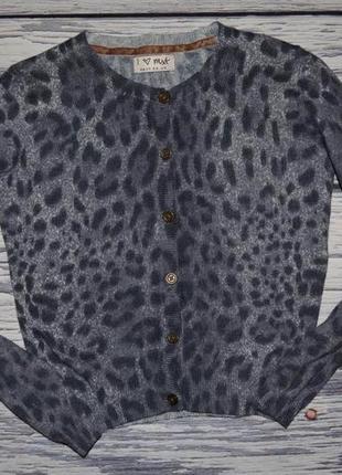 5 - 6 лет 116 см нежная кофточка джемпер болеро леопард модной девочке next некст4 фото