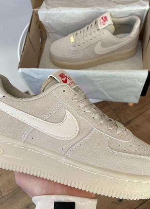 Женские кроссовки nike air force 1 low beige 36-37-38-39-40