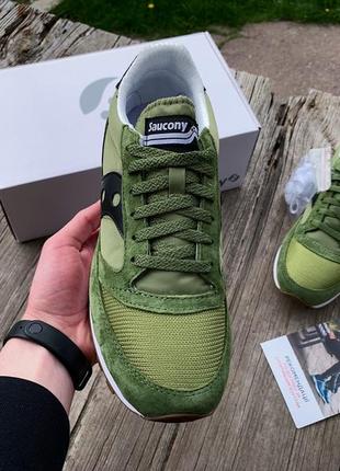 Мужские кроссовки saucony jazz 81 nm 70613-15s green black5 фото