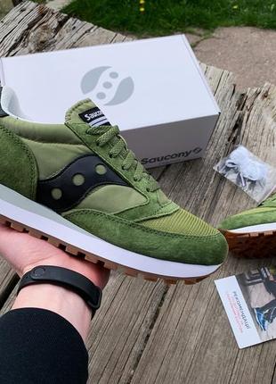 Мужские кроссовки saucony jazz 81 nm 70613-15s green black4 фото