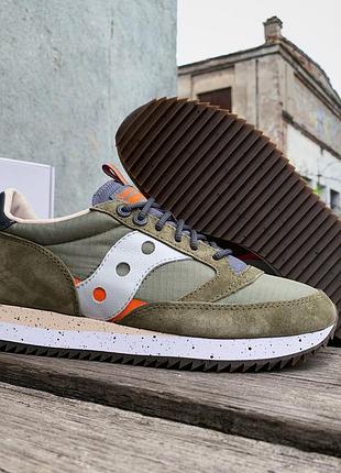 Мужские кроссовки saucony jazz 81 peak 70675-3 green2 фото