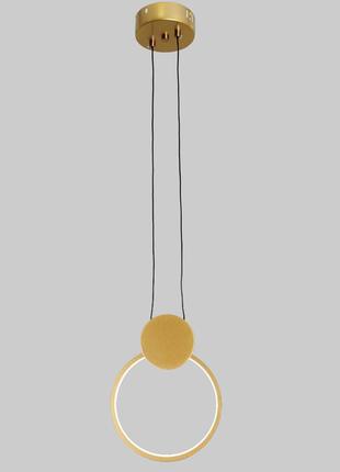 Светодиодный золотой подвесной светильник (61-l175 brz)1 фото