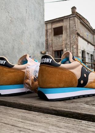 Мужские кроссовки saucony jazz 81 70539-19s rust brown6 фото