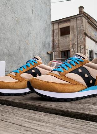 Мужские кроссовки saucony jazz 81 70539-19s rust brown3 фото