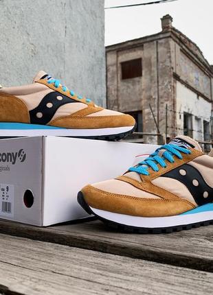 Мужские кроссовки saucony jazz 81 70539-19s rust brown9 фото