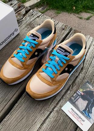 Мужские кроссовки saucony jazz 81 70539-19s rust brown8 фото