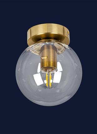 Світильник настінно-стельовий 756xpr150f-1 brz+cl