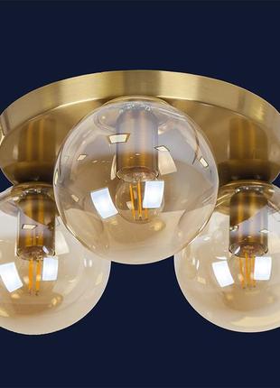 Світильник потолочний 756xpr150f-3 brz+br (300)