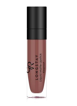 Рідка помада для губ golden rose №22 longstay liquid matte голден роуз матова