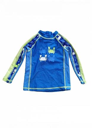 Футболка для купания с длинным рукавом на молнии сзади для мальчика pusblu 504382 086 см (12-18 months) синий