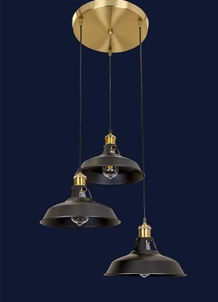 Люстра в стилі лофт 7526857f-3 brz+bk