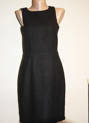 Платье черное с люрексом, р. xs