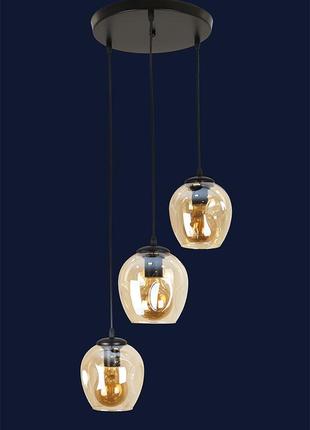 Люстра в стиле лофт 756pr0231f-3 bk+br (300)