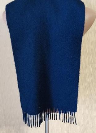 Базовый синий кашемировый шарф cashmere.2 фото