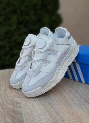 Кроссовки adidas niteball beige white