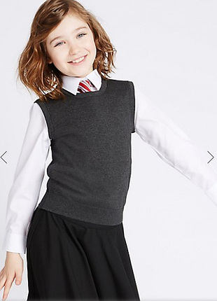 Шкільна жилетка хлопчикам і дівчаткам 7/8, 9/10 років marks&spencer 3