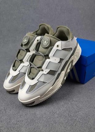 Кроссовки adidas niteball khaki beige grey