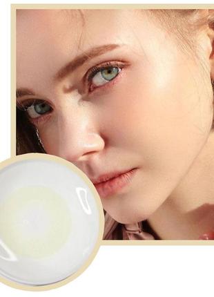 Лінзи кольорові для корекції сірі зору з діоптріями - 3, - 3,5, - 4, -4,5 айс грей