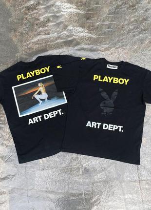 Футболка playboy oversize оверсайз футболка