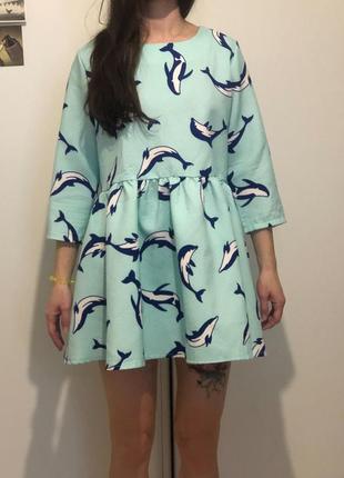 Вафельний сукня вільного крою