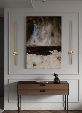 Светодиодный бронзовый 100см линейный настенный светильник (61-l174 brz)