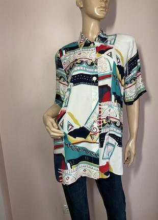 Собственная длинная вискозная блузка/l/brend divina