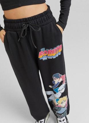 Bershka штани джогері принт boruto аніме4 фото