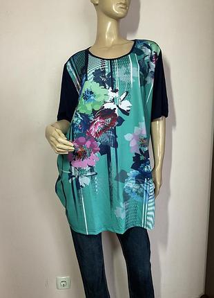 Длинный блузон- туника- батал/54/brend m.collection