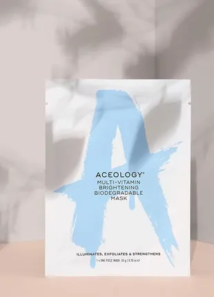 Тканеві біорозкладні маски aceology multi-vitamin brightening biodegradable mask