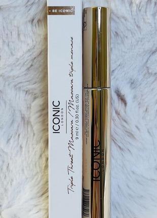 Тушь для ресниц iconic london triple threat mascara 9 g1 фото