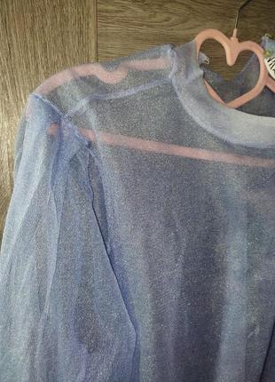 Блуза- рубашкой, кофта сеточкой блестящей 🤩4 фото