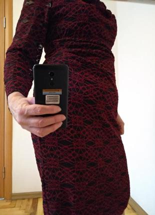 Шикарное гипюровое платье. размер 12-143 фото