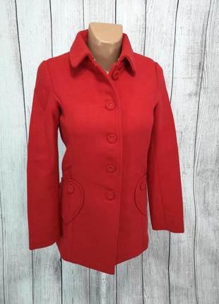 Пальто красное стильное cashe cashe