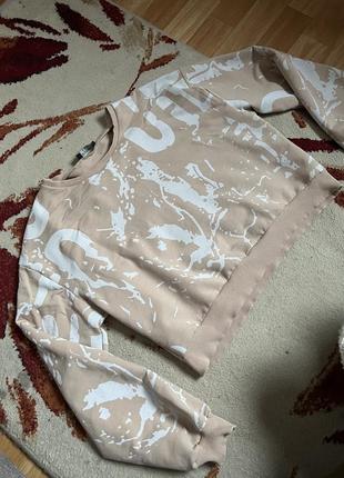 Укорочена оверсайз кофта бежева forstime