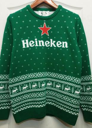 Пивной свитер . свитер любителю пива . heineken