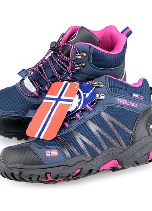 Демисезонные ботинки девочке trollkids (норвегия)3 фото