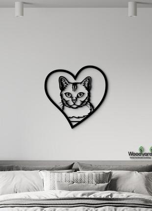 Панно heart бурмило 20x20 см - картины и лофт декор из дерева на стену.