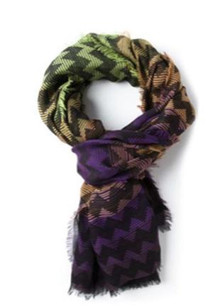 Шарф  m missoni womens green patterned scarf multicolor