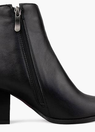Ботинки низкие женские  чёрные натуральная кожа украина  alromaro - размер 36 (23,2 см)  (модель: