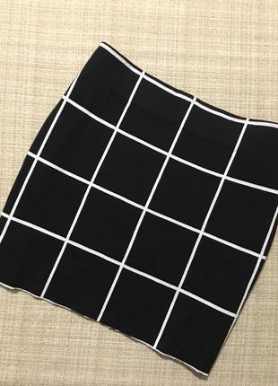 В'язана тепла спідниця в клітку/жіноча тепла спідниця