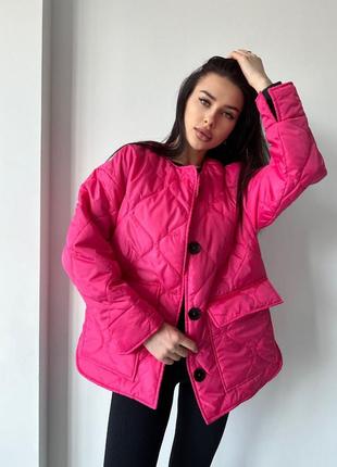 Женская стеганная демисезонная куртка 5 цветов8 фото