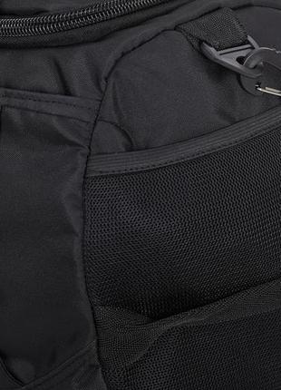 Спортивная современная вместительная сумка черного цвета легкая из прочной ткани  00197876 фото